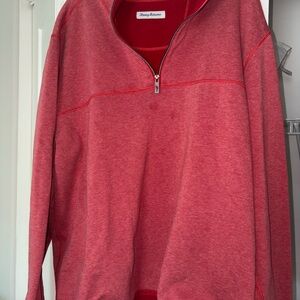 Tommy Bahama Crimson Half-Zip Sweater